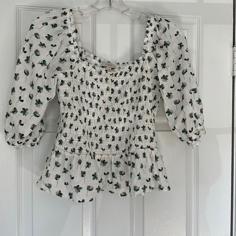 Loft peplum top